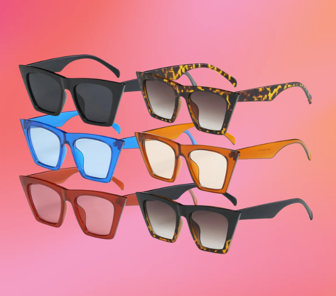 Dramatic Angle Adult Cat Eye Sunglasses