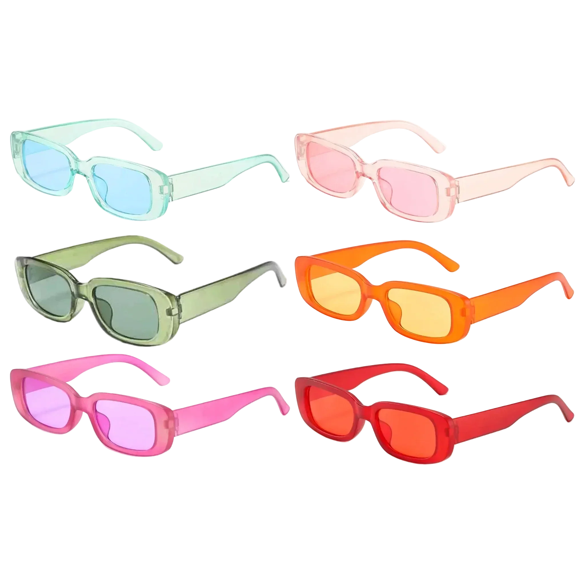 Frutiger Aero Sunglasses - Square Translucent Shades